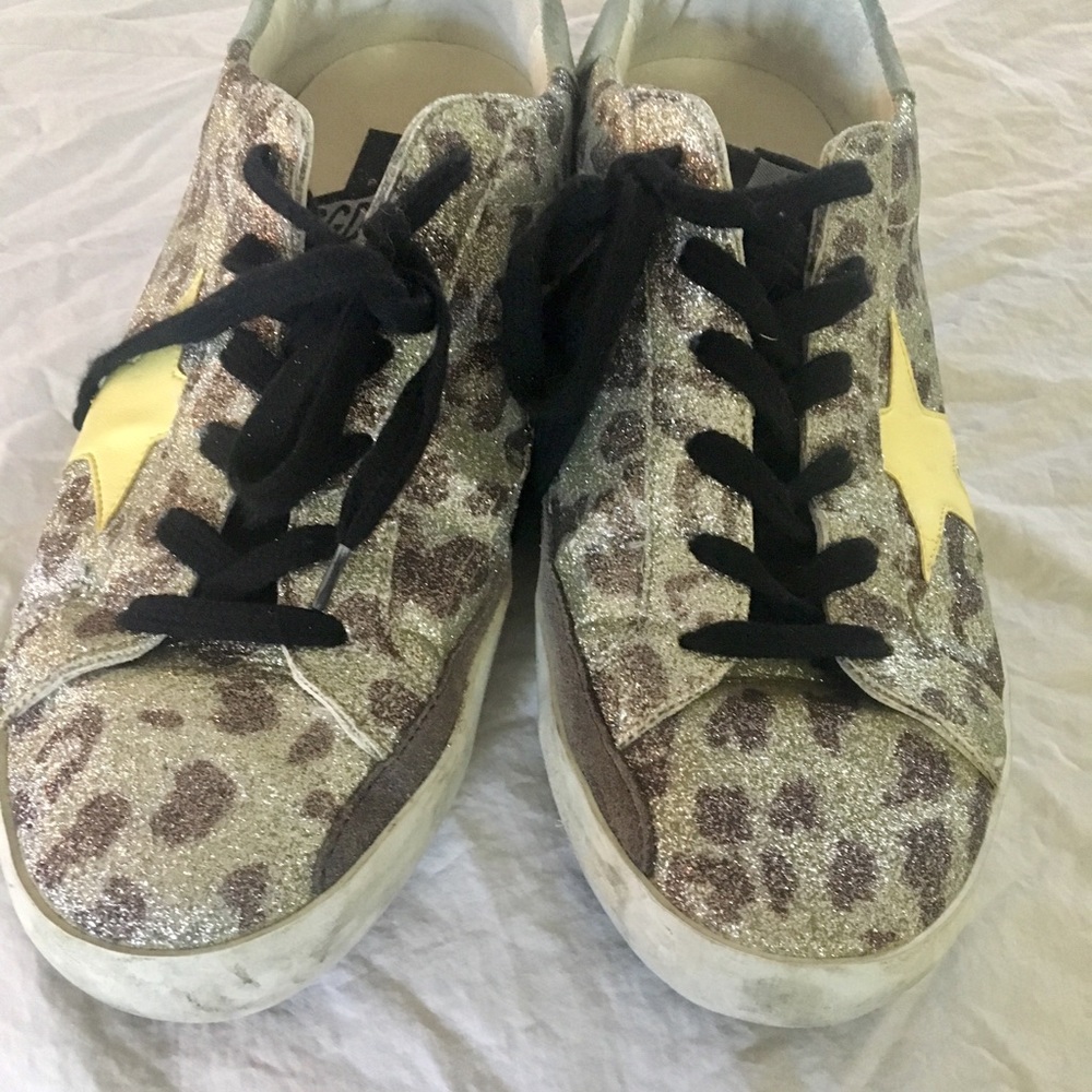 GOLDEN GOOSE METALLIC ANIMAL PRINT SIZE 39